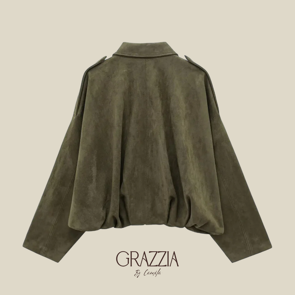 Chaqueta Bomber Gamuza