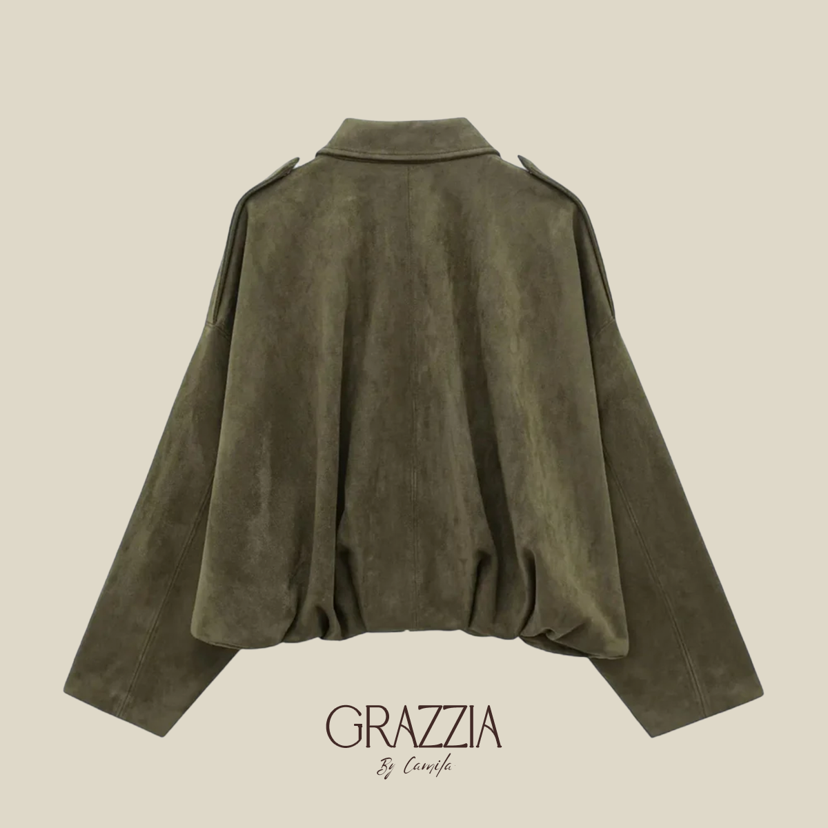 Chaqueta Bomber Gamuza