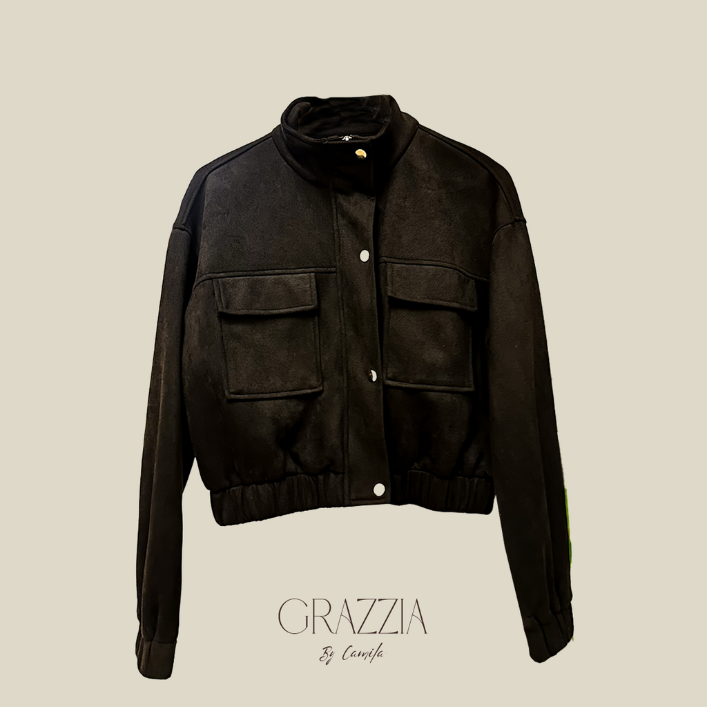 Chaqueta Siena Bomber Efecto Gamuza