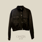 Chaqueta Siena Bomber Efecto Gamuza