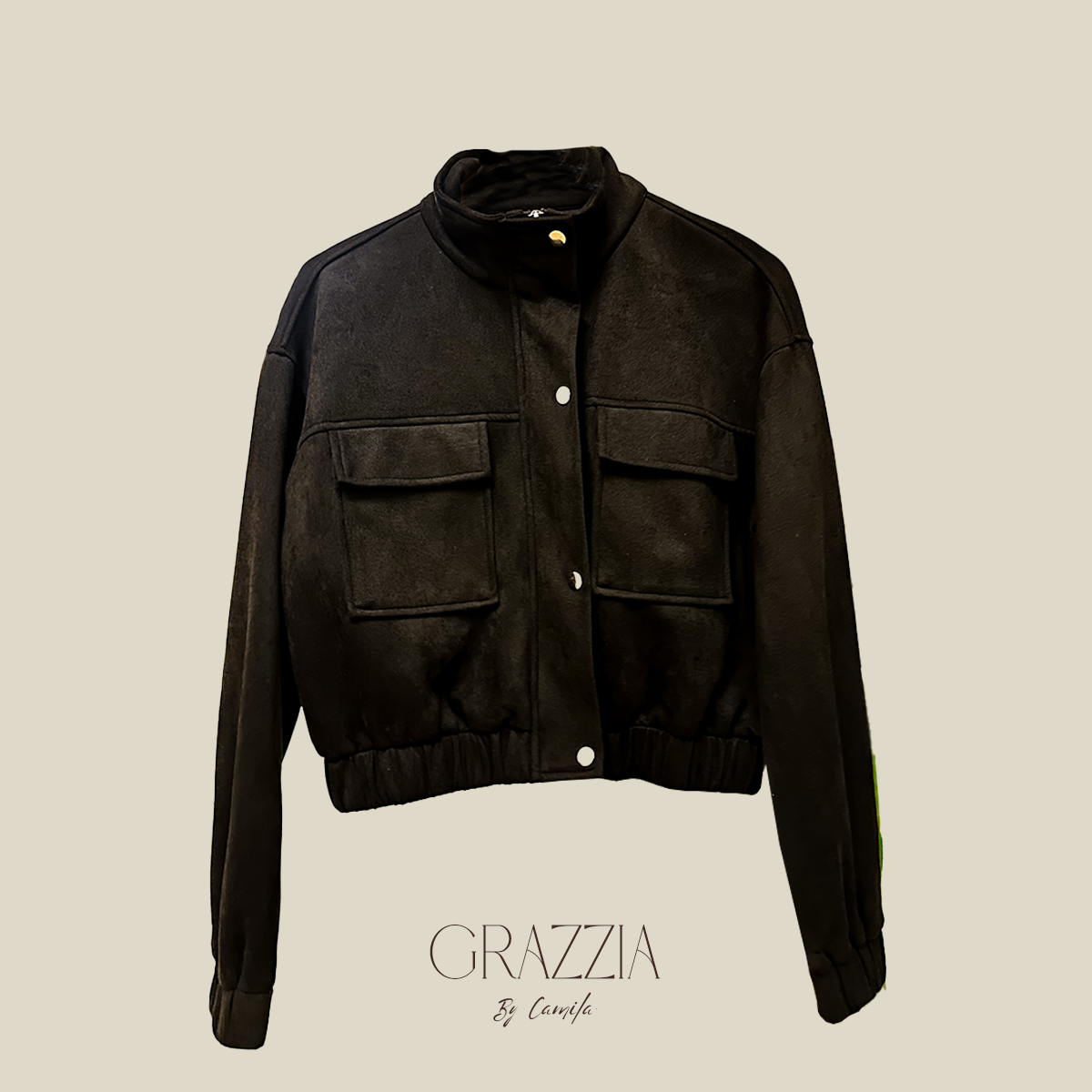 Chaqueta Siena Bomber Efecto Gamuza