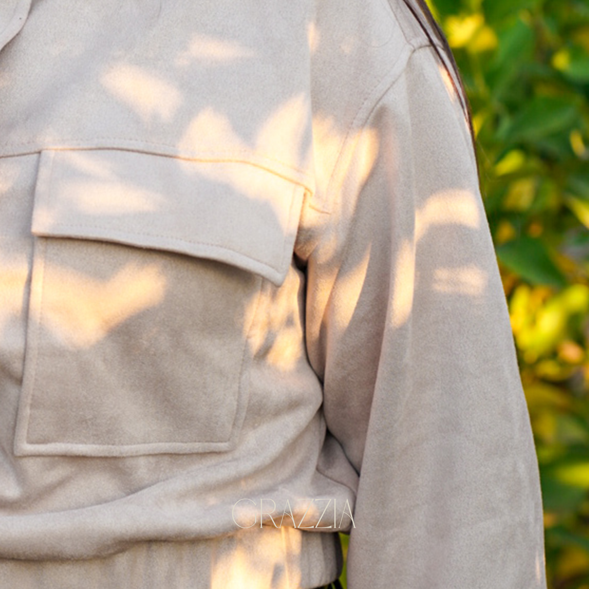 Chaqueta Siena Bomber Efecto Gamuza