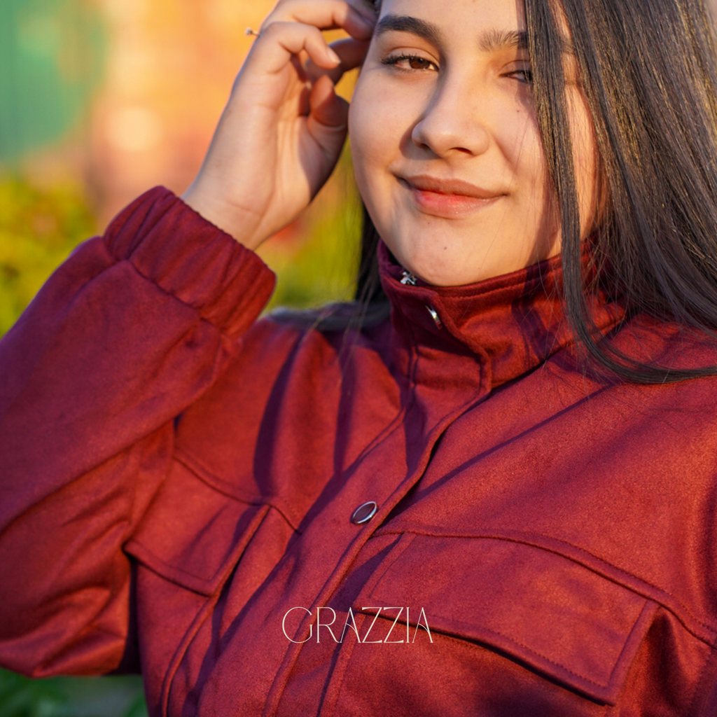 Chaqueta Siena Bomber Efecto Gamuza