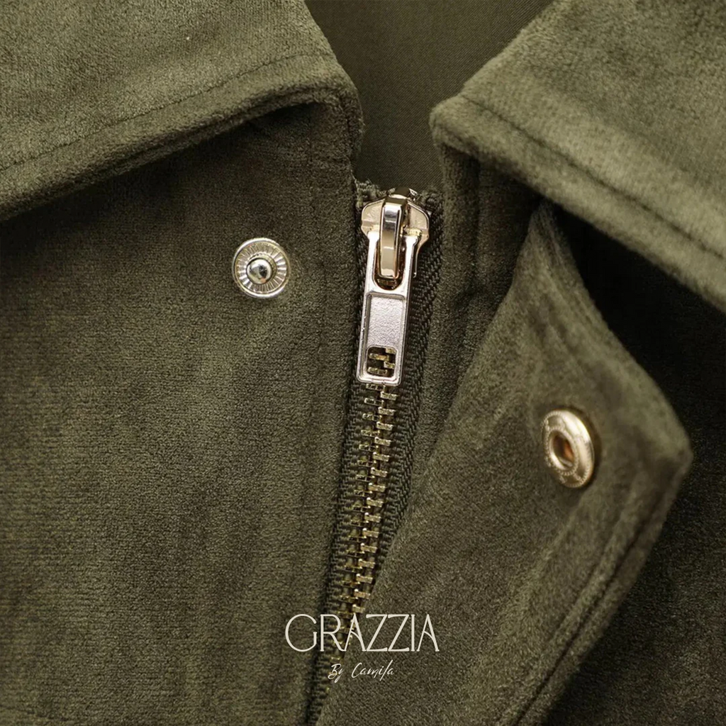 Chaqueta Bomber Gamuza