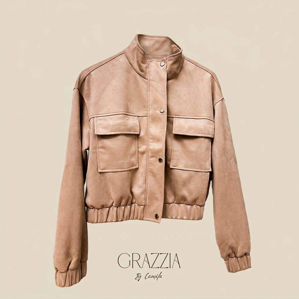 Chaqueta Siena Bomber Efecto Gamuza