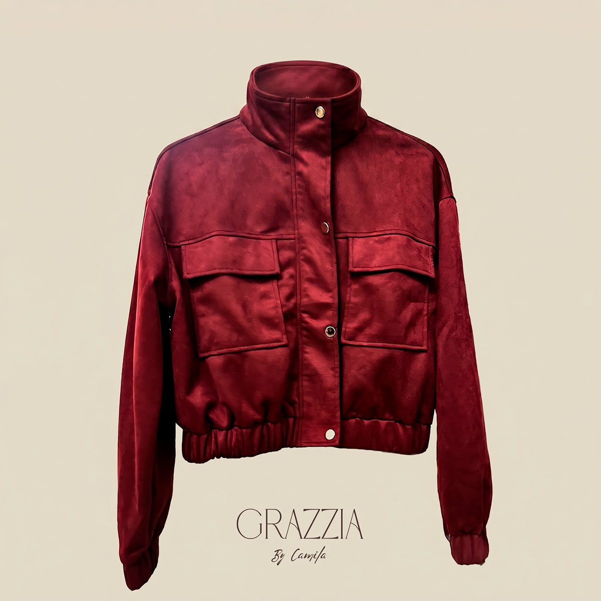 Chaqueta Siena Bomber Efecto Gamuza