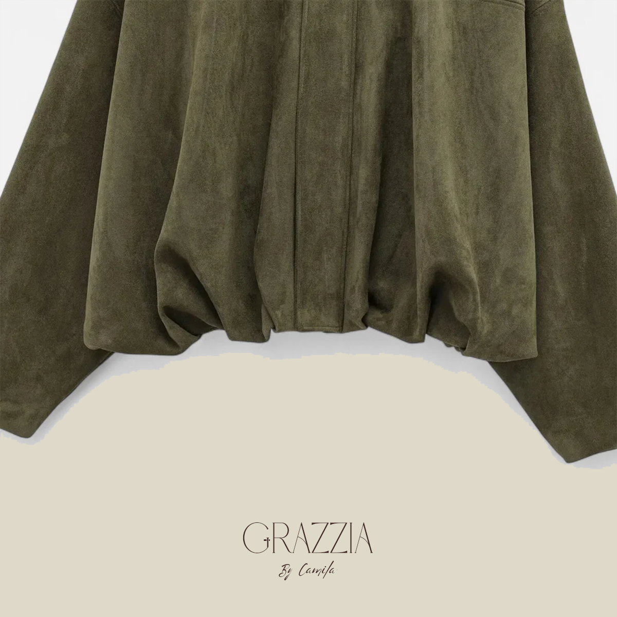 Chaqueta Bomber Gamuza