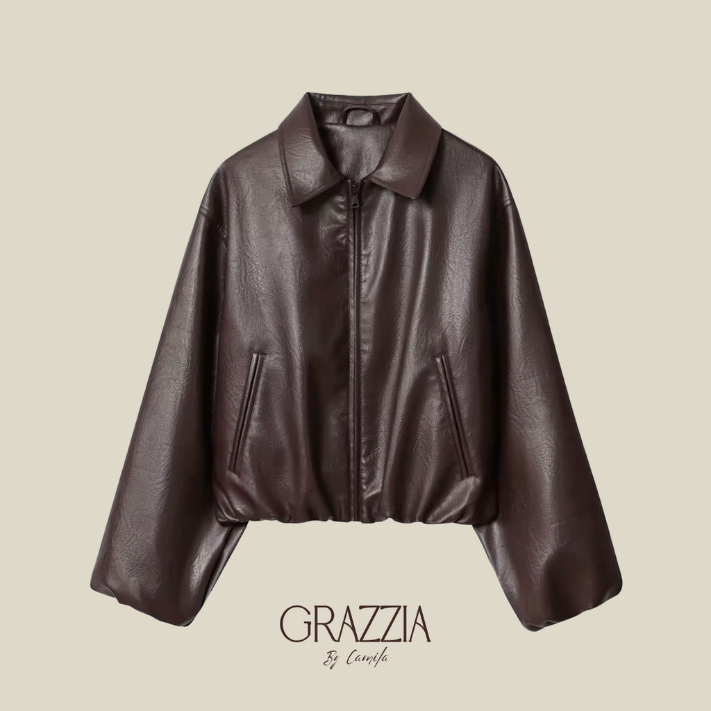 Chaqueta Bomber  "Urban Icon" - Ecocuero