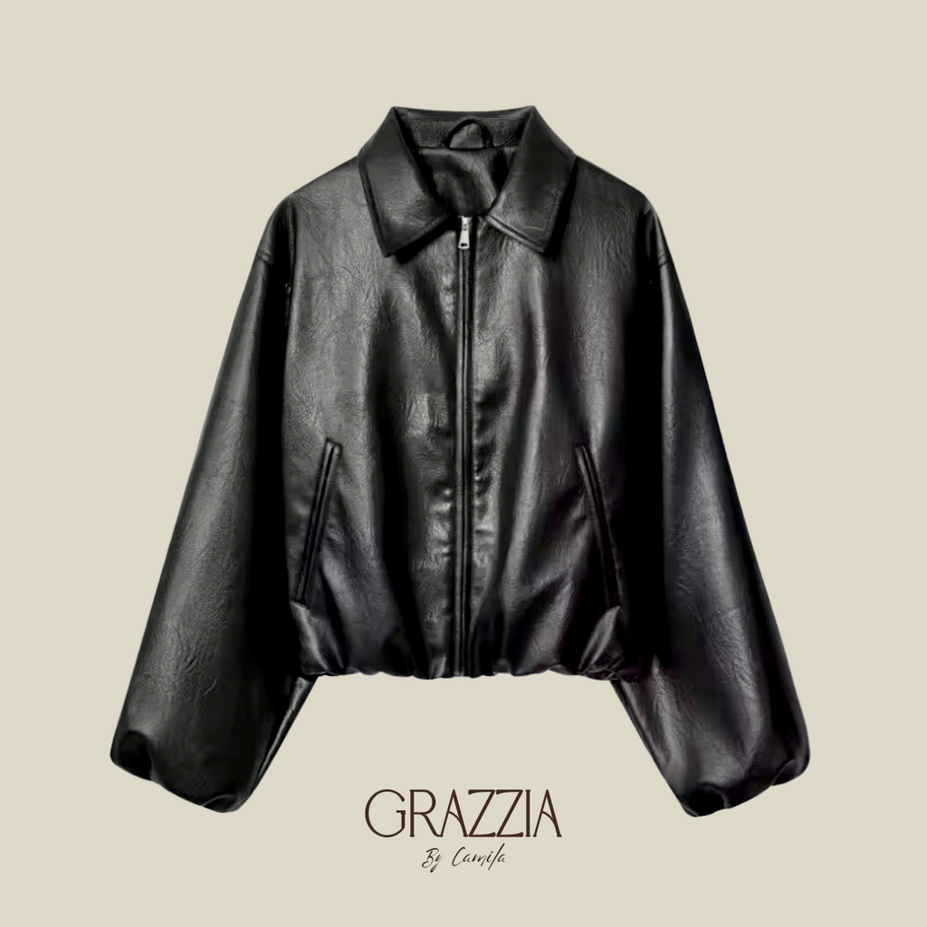 Chaqueta Bomber  "Urban Icon" - Ecocuero