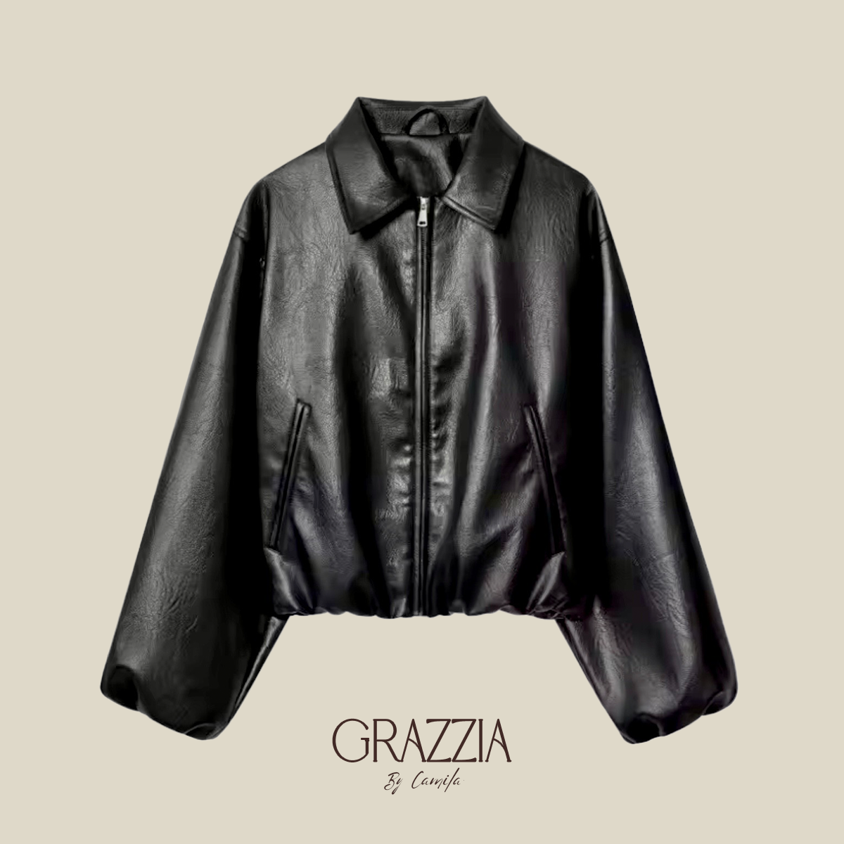 Chaqueta Bomber  "Urban Icon" - Ecocuero