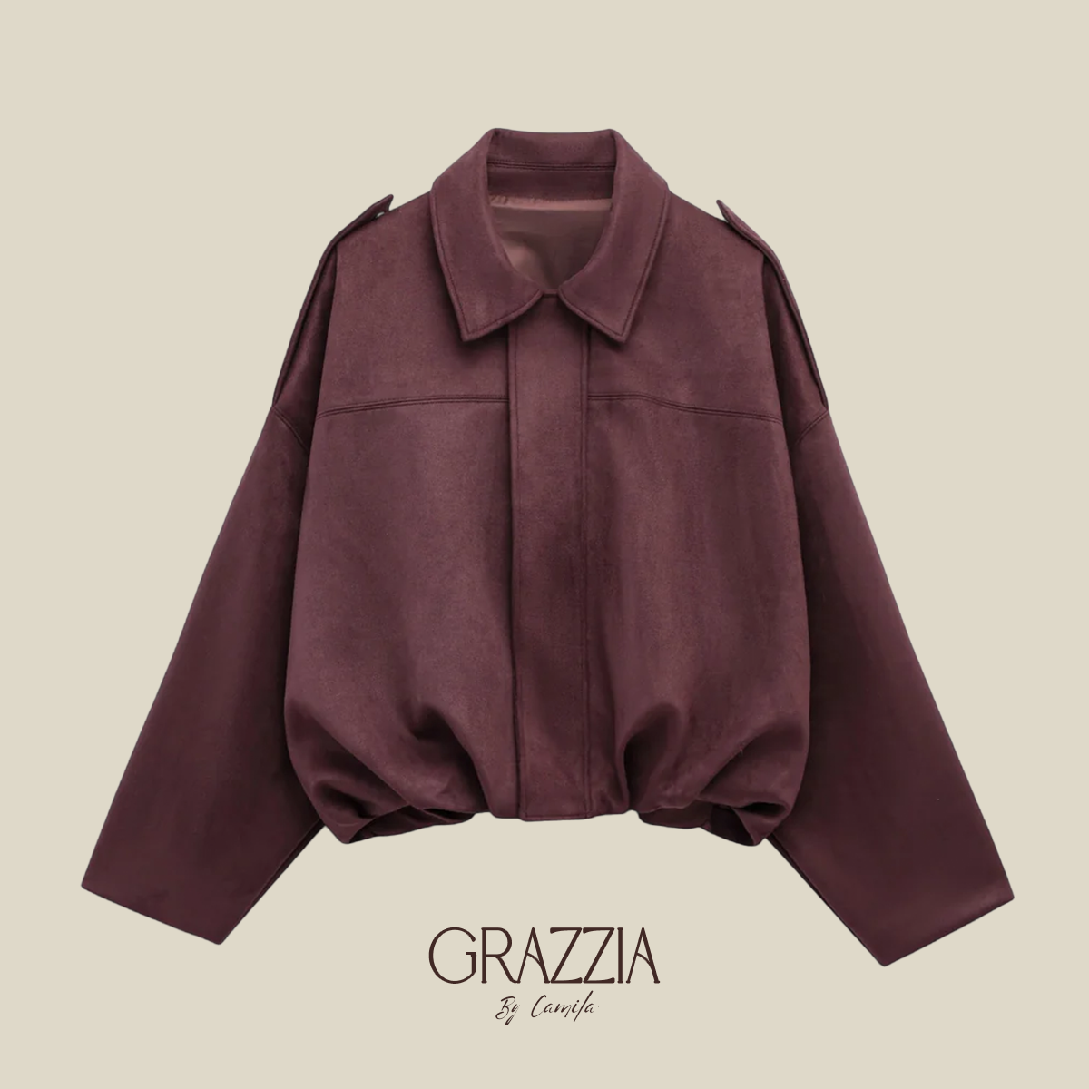 Chaqueta Bomber Gamuza