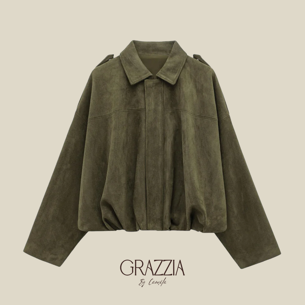 Chaqueta Bomber Gamuza