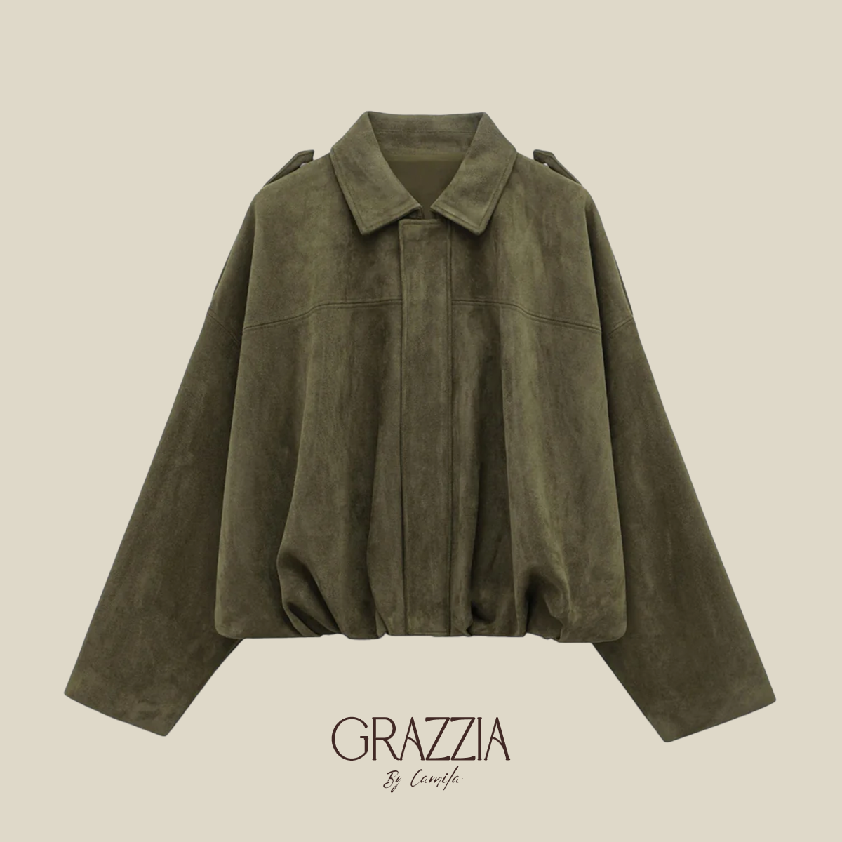Chaqueta Bomber Gamuza